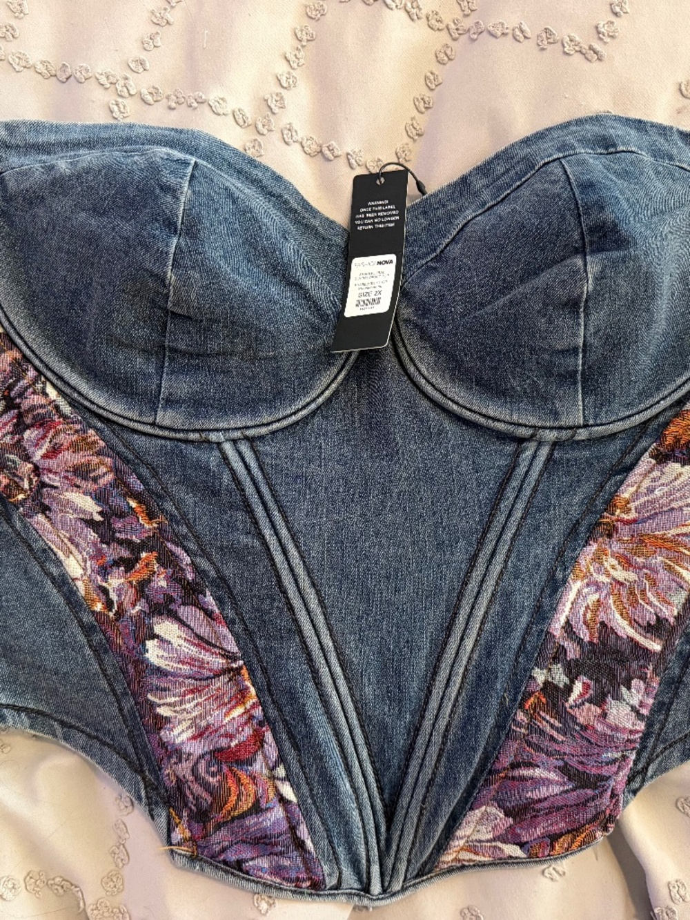 Denim Corset